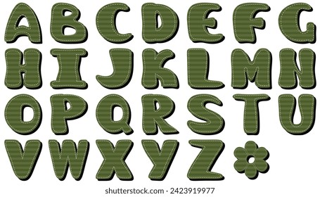 Scrapbook alphabet on white background see another patterns in my portfolio