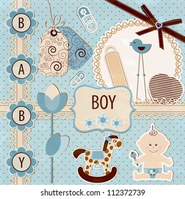 Scrapbook Baby Boy Set