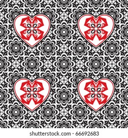 scrapbook background design, vector repeating ornament