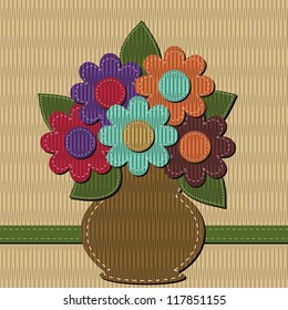 scrapbook bouquet of flowers