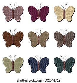 scrapbook butterflies on white 