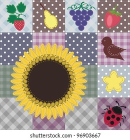 scrapbook collection of different objects