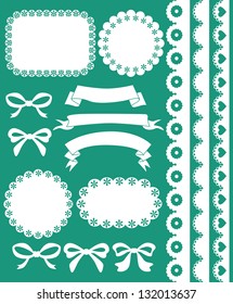 scrapbook collection. vector illustration