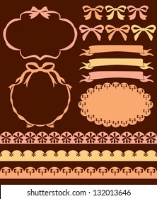 scrapbook collection. vector illustration