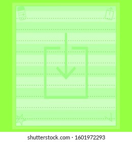 Scrapbook colorful for Paper background note vector illustration graphic design modern style 