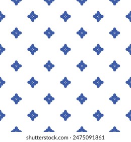 Scrapbook Cute prints background,Seamless blue flower on white background for dress, scarf, skirt, picnic tablecloth, other fabric design.