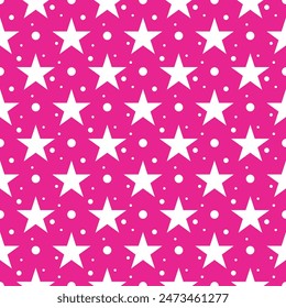 Scrapbook Cute prints background,Seamless star and cercle for dress, scarf, skirt, picnic tablecloth, other fabric design.