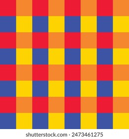Scrapbook Cute  prints multi colour background,Seamless plaid for dress, scarf, skirt, picnic tablecloth, other fabric design.