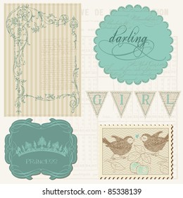 Scrapbook design elements - Beautiful Girl