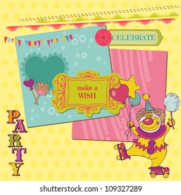 Scrapbook Design Elements - Geburtstagsparty Child Set - in Vektorgrafik