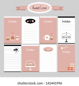 Scrapbook Design Elements - Cakes, Sweets and Desserts - in vector
