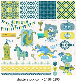 Elementos de diseño de cuadernillo - Juego de niños para principiantes - en vector
