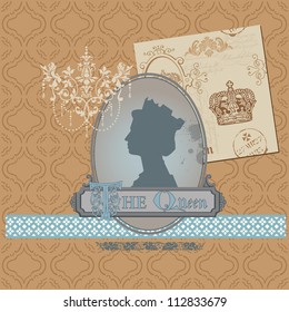 Scrapbook Design Elements - Vintage Royalty Set - in vector