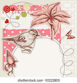 Scrapbook design with space for text