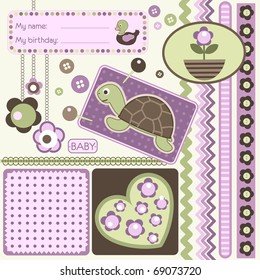 Scrapbook elements, vector