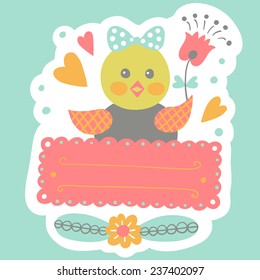 Scrapbook elements. vector illustration. Vintage labels and invitations, vector design