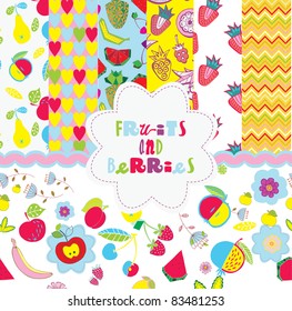 Scrapbook fruits and berries