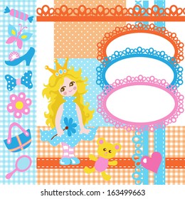 Scrapbook Girl Set - design elements