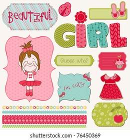 Scrapbook Girl Set - design elements