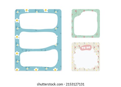 scrapbook memo and note collection