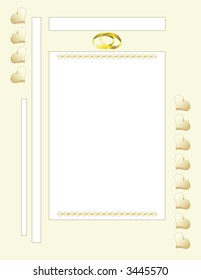 Scrapbook Page Layout - Wedding