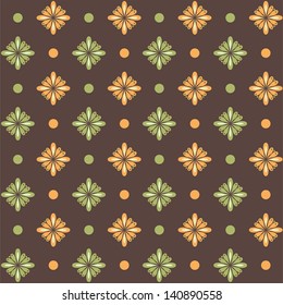 Scrapbook pattern with flowers