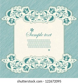 Scrapbook pattern with your text for invitation, greeting, birthday, label, postcard, frame, gift and etc.