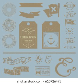 Scrapbook Sea elements