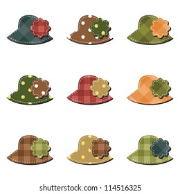 scrapbook set with hats