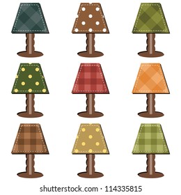 scrapbook set with lamps