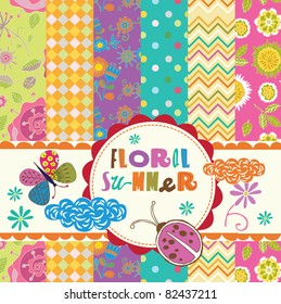 Scrapbook Summer flowers