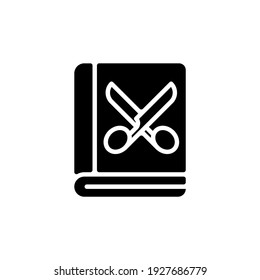 Scrapbook For Tailor icon in vector. Logotype