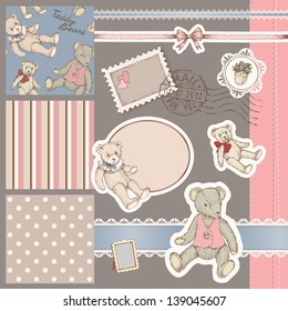Scrapbook teddy bear collection