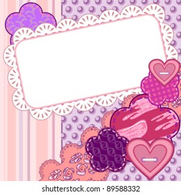 Scrapbook valentine card