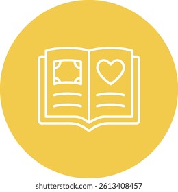 Scrapbook vector icon. Can be used for printing, mobile and web applications.