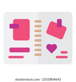 Scrapbooking Hobby object icon illustration