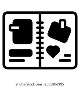 Scrapbooking Hobby object icon illustration