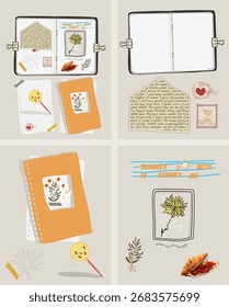 Scrapbooking Kit Doodle Clipart Bundle