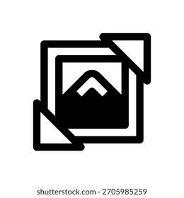 Scrapbooking. Icono de Vector de trazo delineado con detalles rellenos de negro.