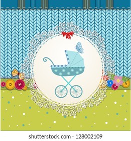 Scrapbooking with pram