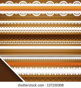 Scrapbooking Set: Ornate ribbons