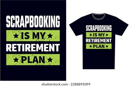 Scrapbooking T Shirt Design Template Vector