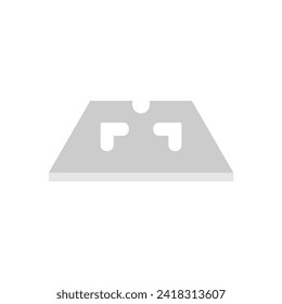 scraper blades or razor blades flat design vector illustration.