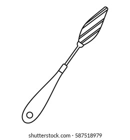 Scraper icon. Outline illustration of scraper vector icon for web