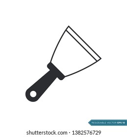 Scraper Icon Vector, Spatula Trendy Design