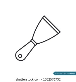 Scraper Icon Vector, Spatula Trendy Design