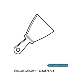 Scraper Icon Vector, Spatula Trendy Design Illustration Design