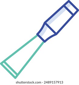 Scraper outline color vector illustration