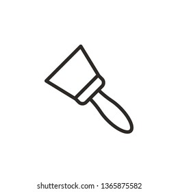 Scraper tool vector icon. Element of design tool for mobile concept and web apps vector. Thin line icon for website design and development, app development. Vector icon