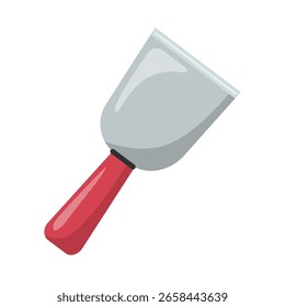 Ilustración vectorial de herramientas de raspador para construcción, remoción de pintura y reparación de paredes arte de Clip.